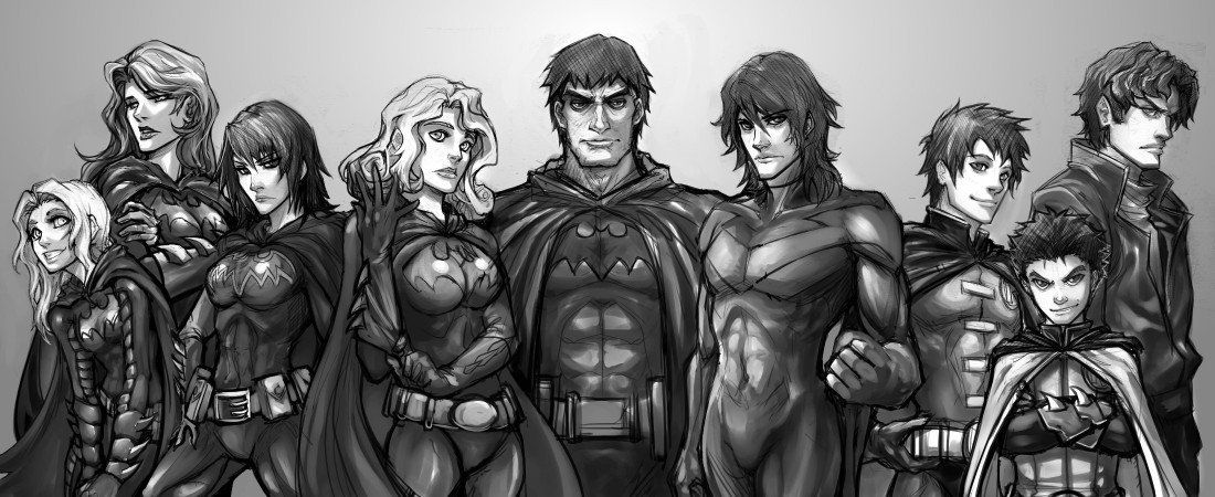 Bat Family Sketch