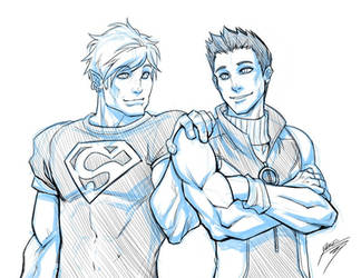 Hulkling and Superboy