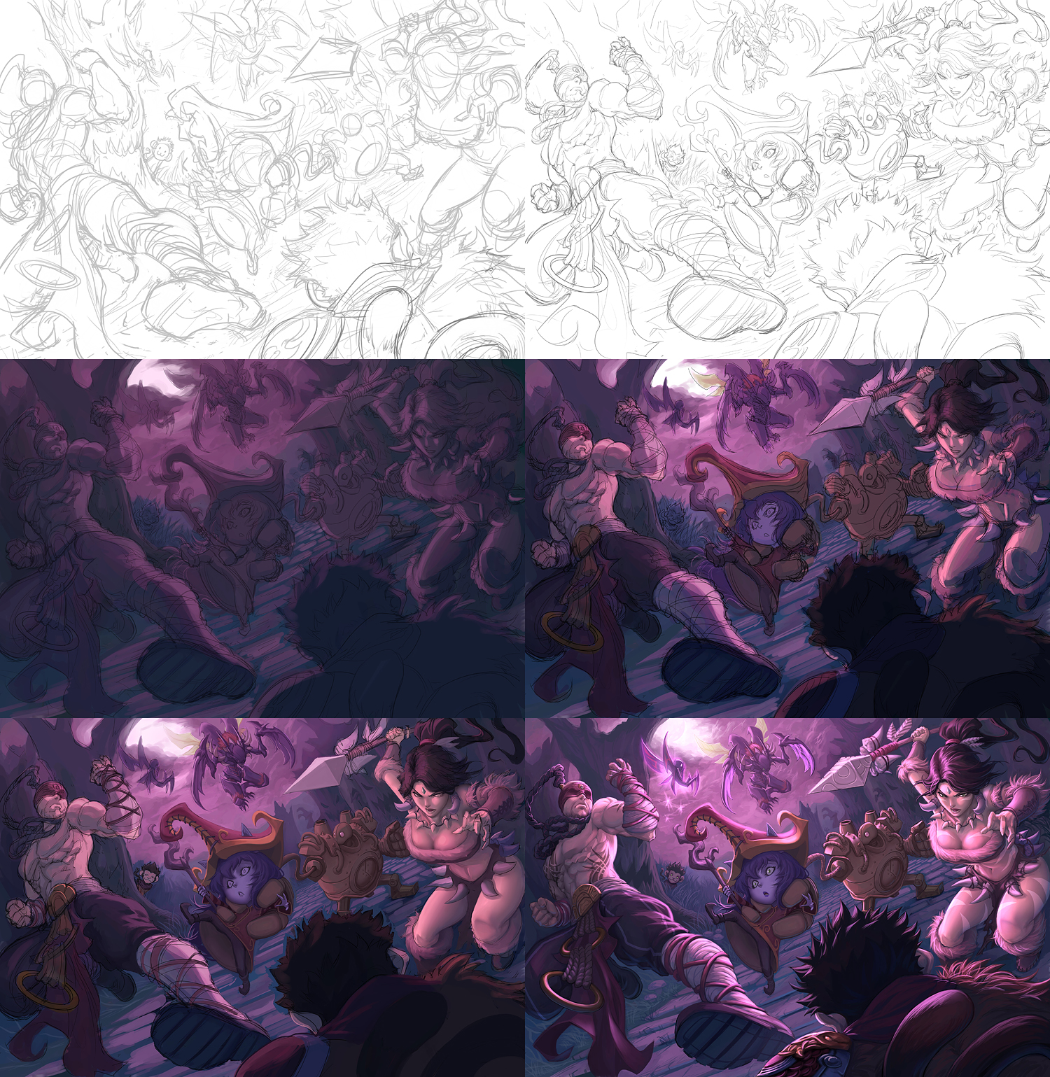 Twisted Treeline Process