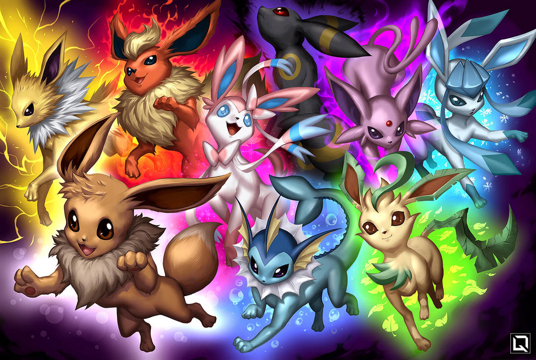 Pokemon All Eevee Evolutions by Butapokko on DeviantArt