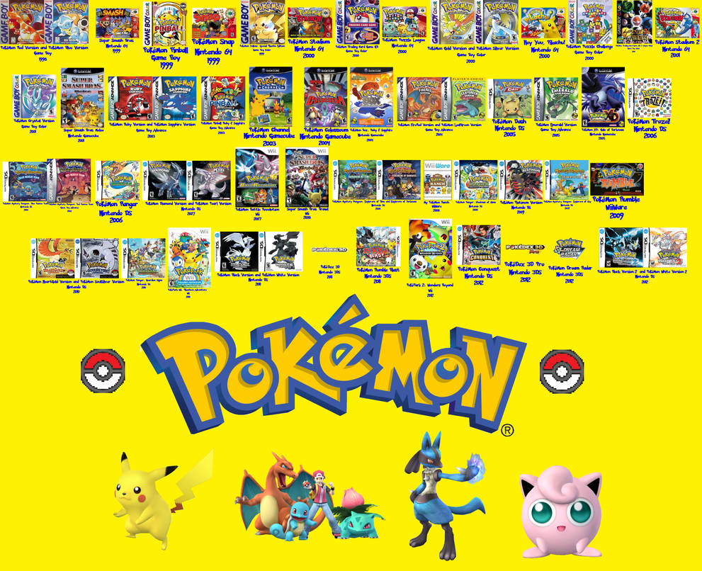 Pokemon Games - Timeline by LuizNYY on DeviantArt