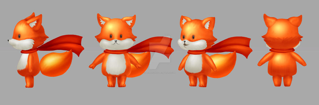 FOX - character design by DeimonChick on DeviantArt