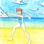 sakura's beach training