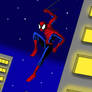 spiderman swinging