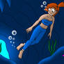 Misty in the Underwater Cave