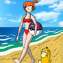 Walking on the Beach with Psyduck