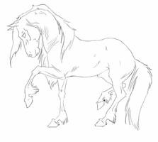 Horse Line art