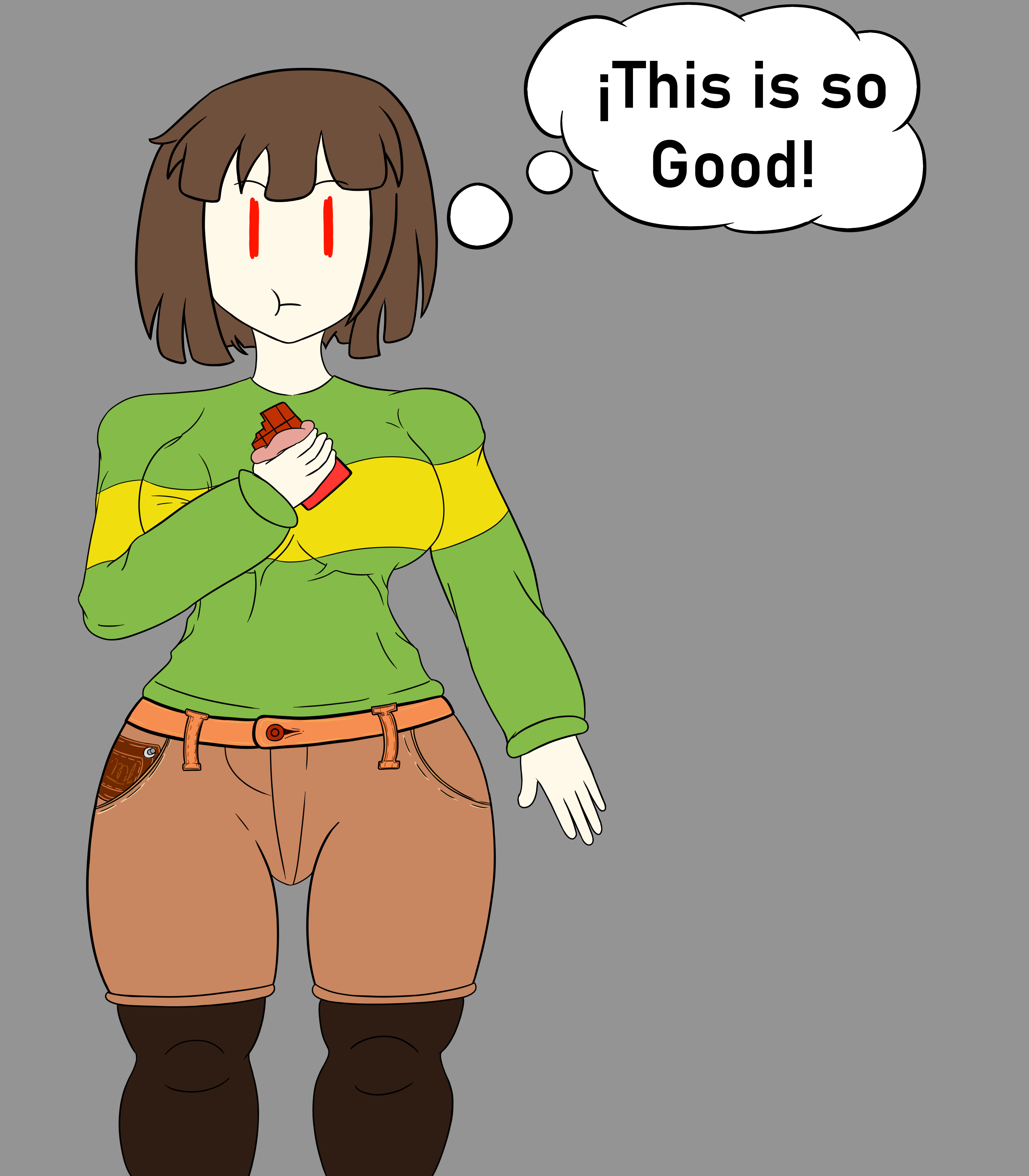 Chara Inflate Chara Weight Gain Sequence 1 by EweYuj on DeviantArt
