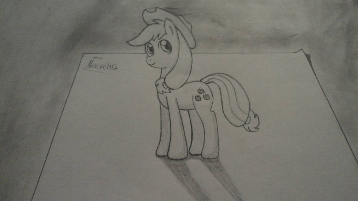 Pyjack Drawing Applejack by necro1337 on DeviantArt