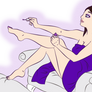 Purple Pin Up - Kira