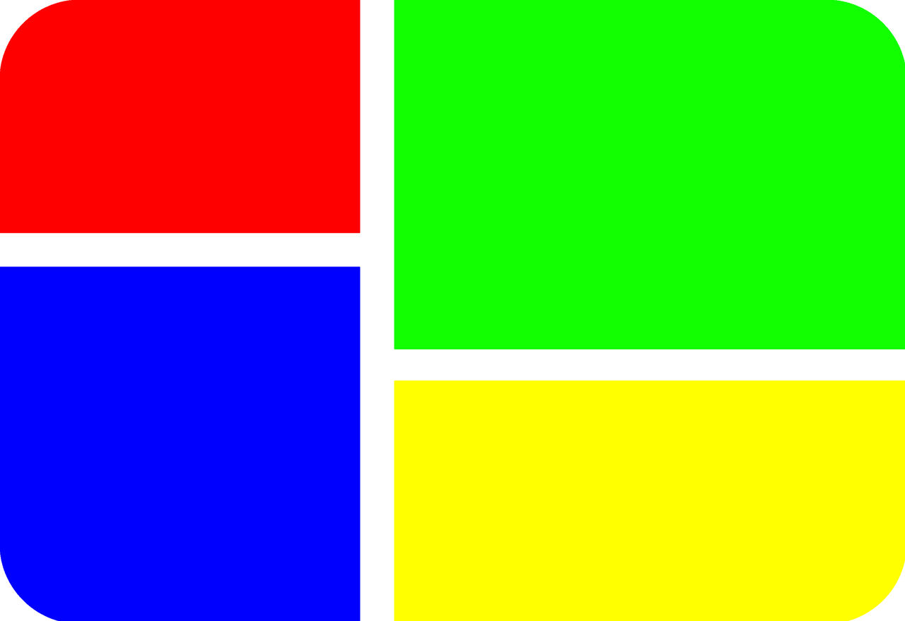 Windows 1.0 With Red, Blue, Yellow and Green by windowsboynewgood19 on ...