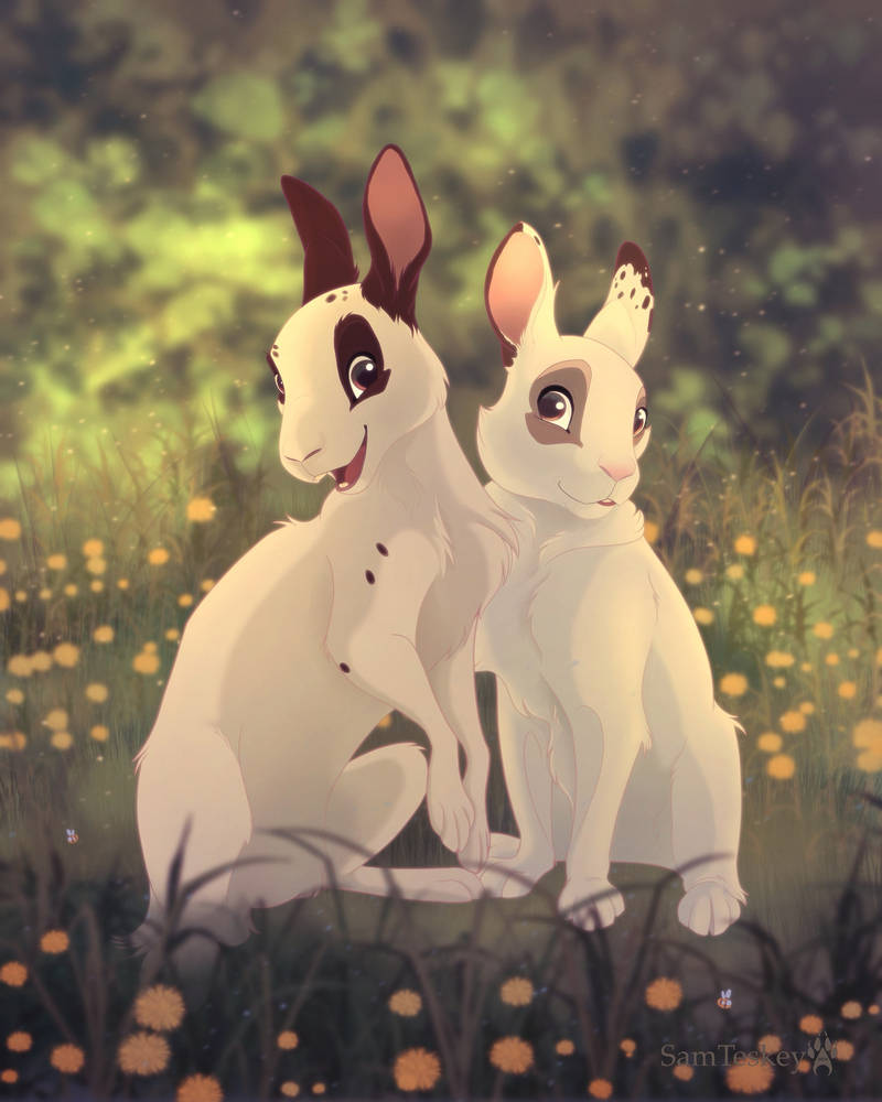 Marshall+Lily Rabbits by SamanthaTeskey on DeviantArt