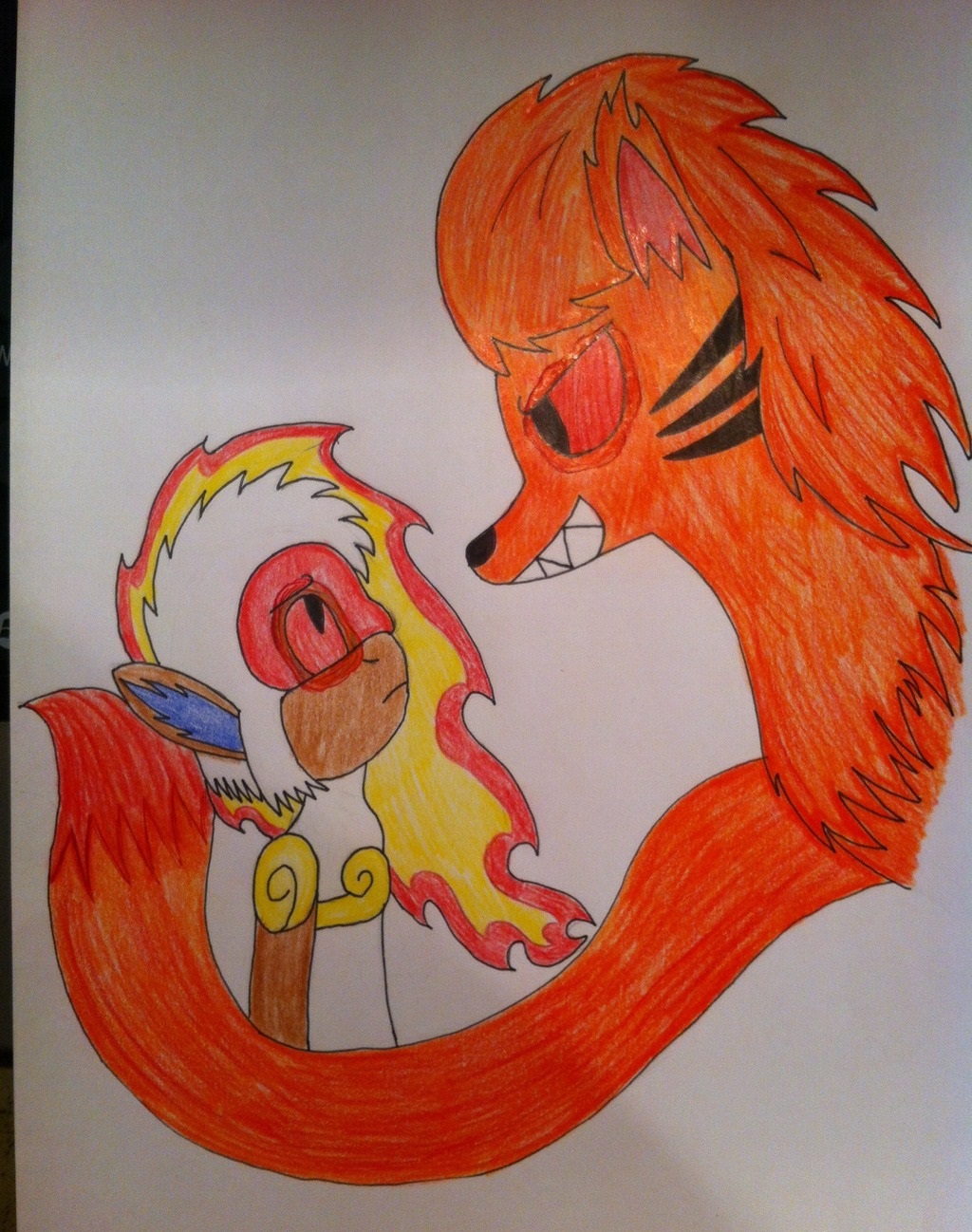 Flame and Kurama