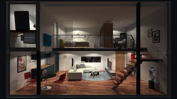 Loft Apartment 0 - HD, Night