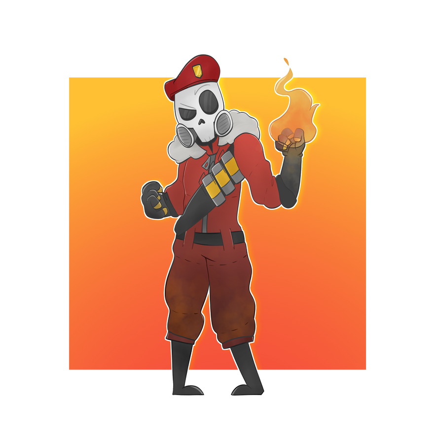 Pyro Checkmate pyro loadout commission by CyaNxxb on DeviantArt