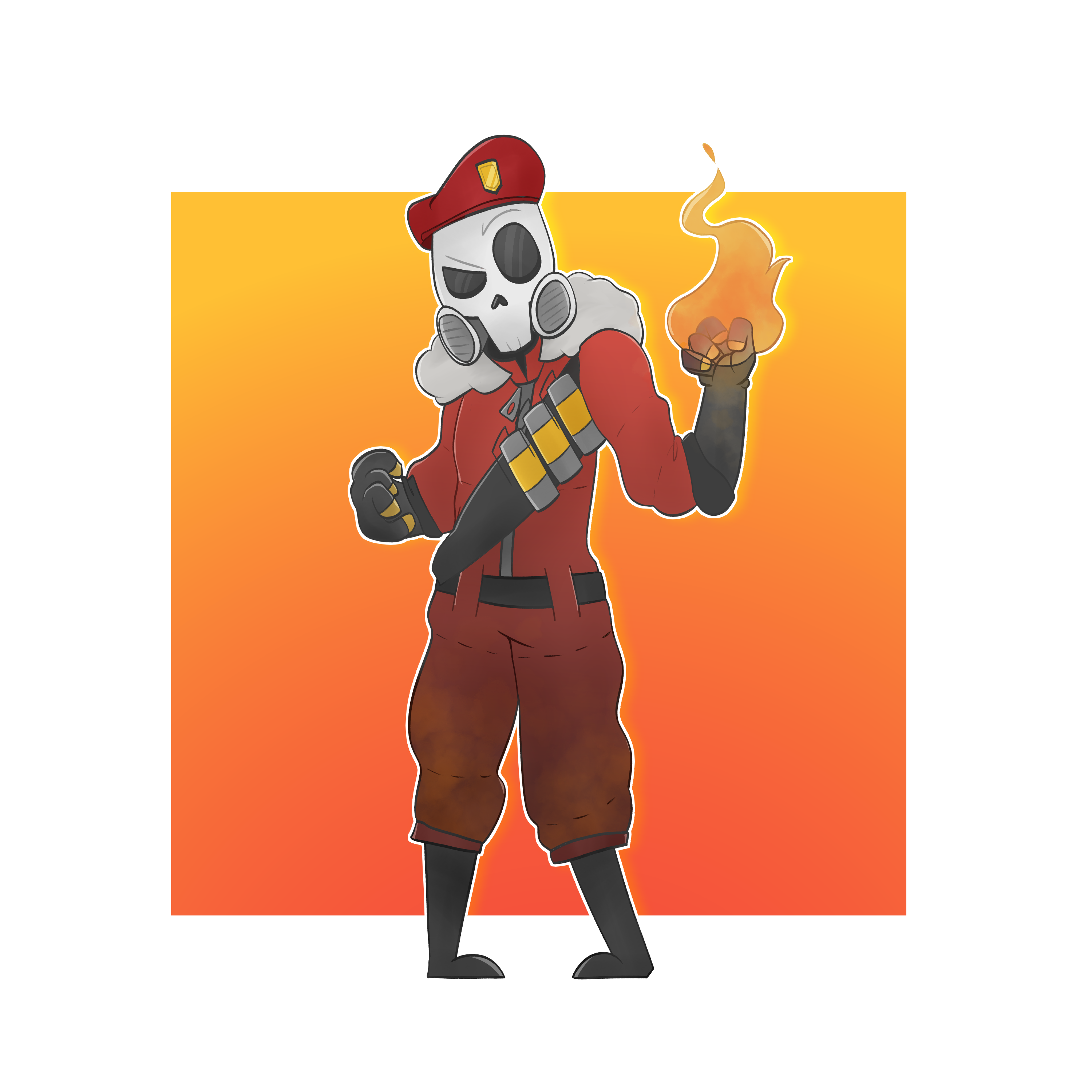 pyro loadout commission by CyaNxxb on DeviantArt