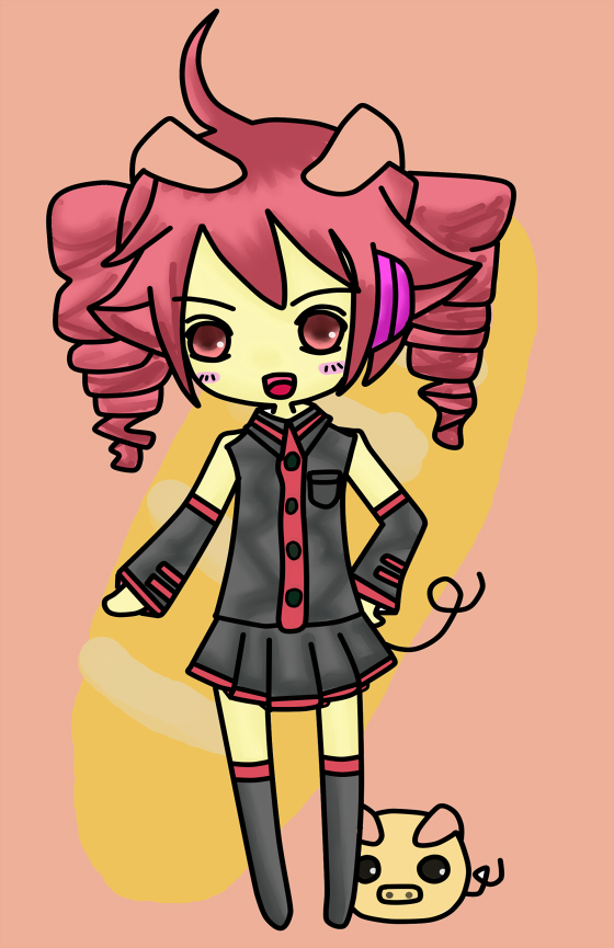 Vocaloid chibi Pig Teto