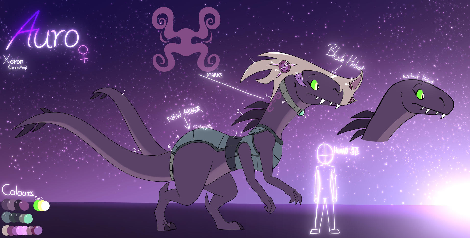 Auro - Ref Sheet 2024 by SleepyBlueArts on DeviantArt