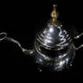 Arabic Silver-plate Teapot - overhead view