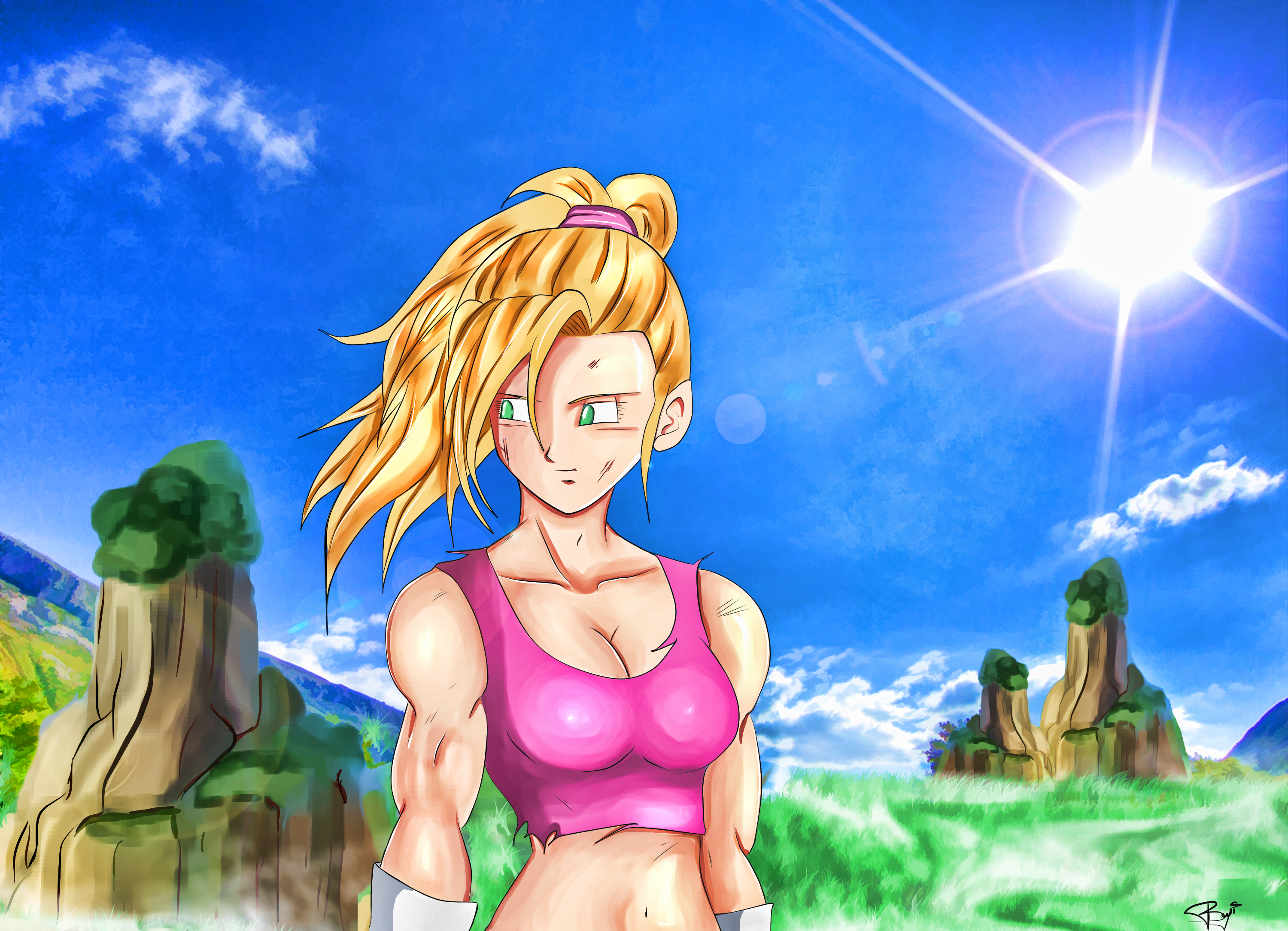 Father and daughter (Dragon Ball Multiverse) by VegithL on DeviantArt