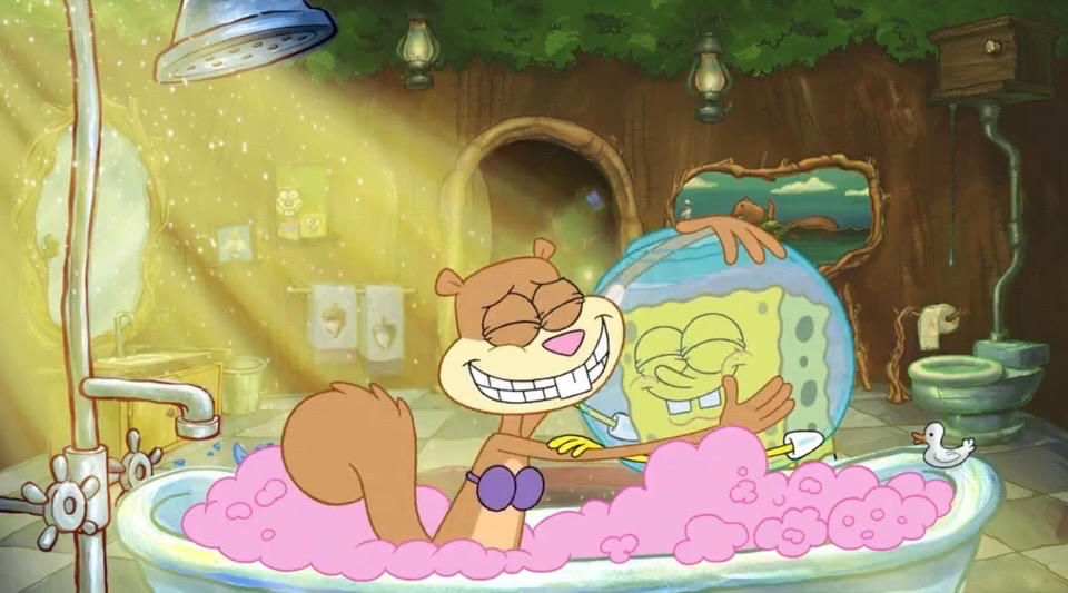 Sandy Hug SpongeBob and Sandy hug in the bathtub by marcusmilton1993 on DeviantArt