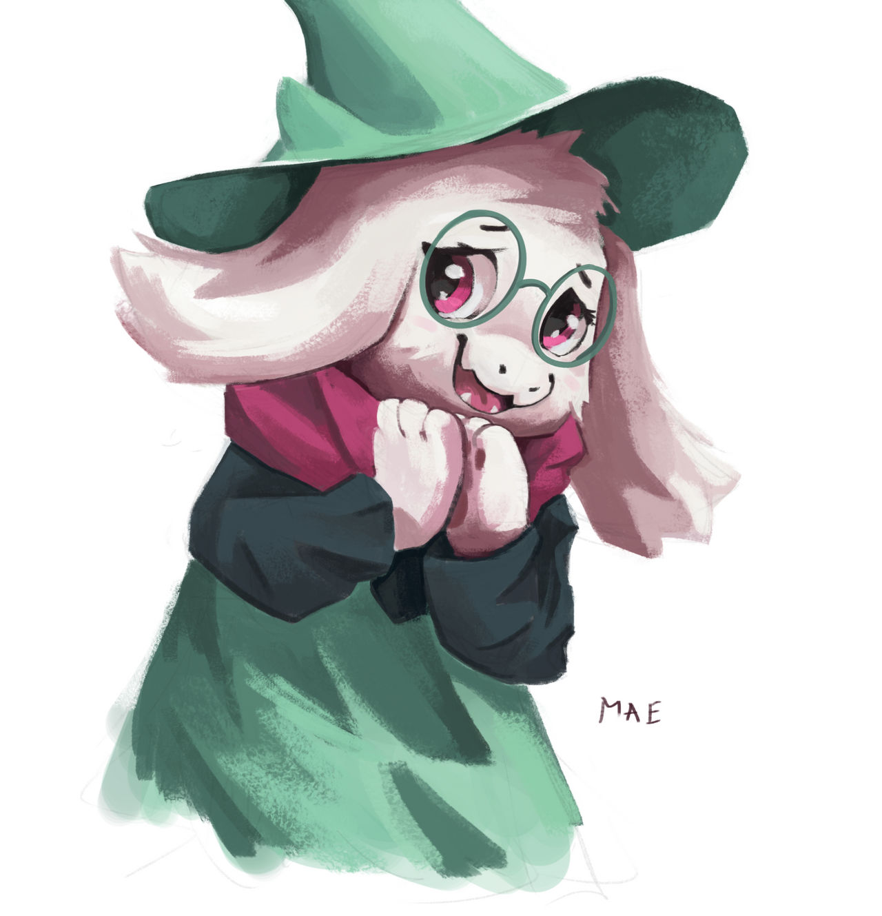 Simple Ralsei Drawing Ralsei by Mae-drawing on DeviantArt