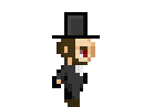8-bit Abe Character Design by 1BytePixel