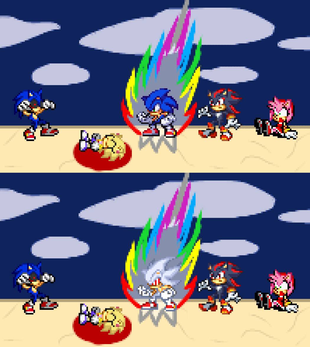 Sonic.exe made Sonic rage enough to Hyper Fleetway by Alex2004Rogov on ...