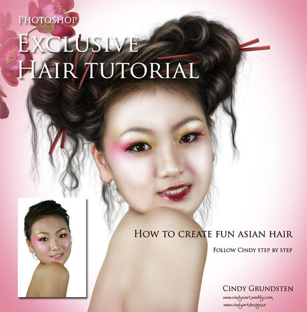 Painted Hair TutorialExclusive by CindysArt Painted Hair TutorialExclusive by CindysArt