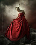 Lady in red by CindysArt