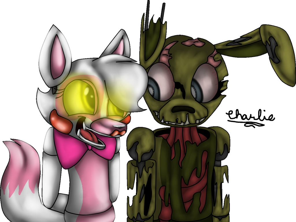 Commission-Mangle X Springtrap by TheLooneyCharboa on DeviantArt
