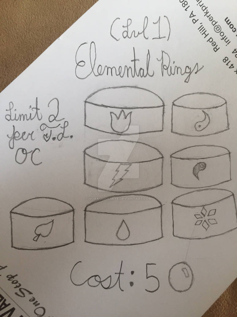 Crystal's Blacksmithing Shop- Elemental Rings by VoraciousSkye on ...