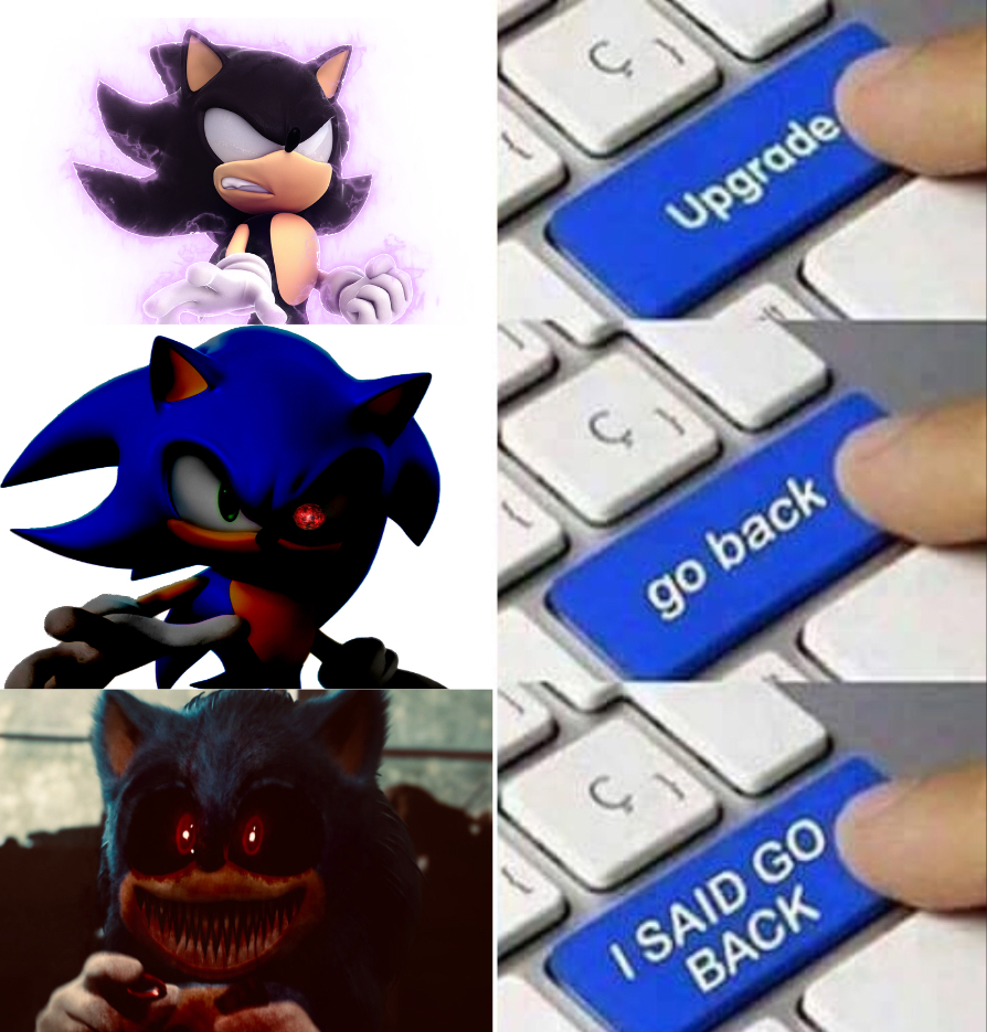 Dark Sonic Upgrade Meme by Legendary501stCapRex on DeviantArt