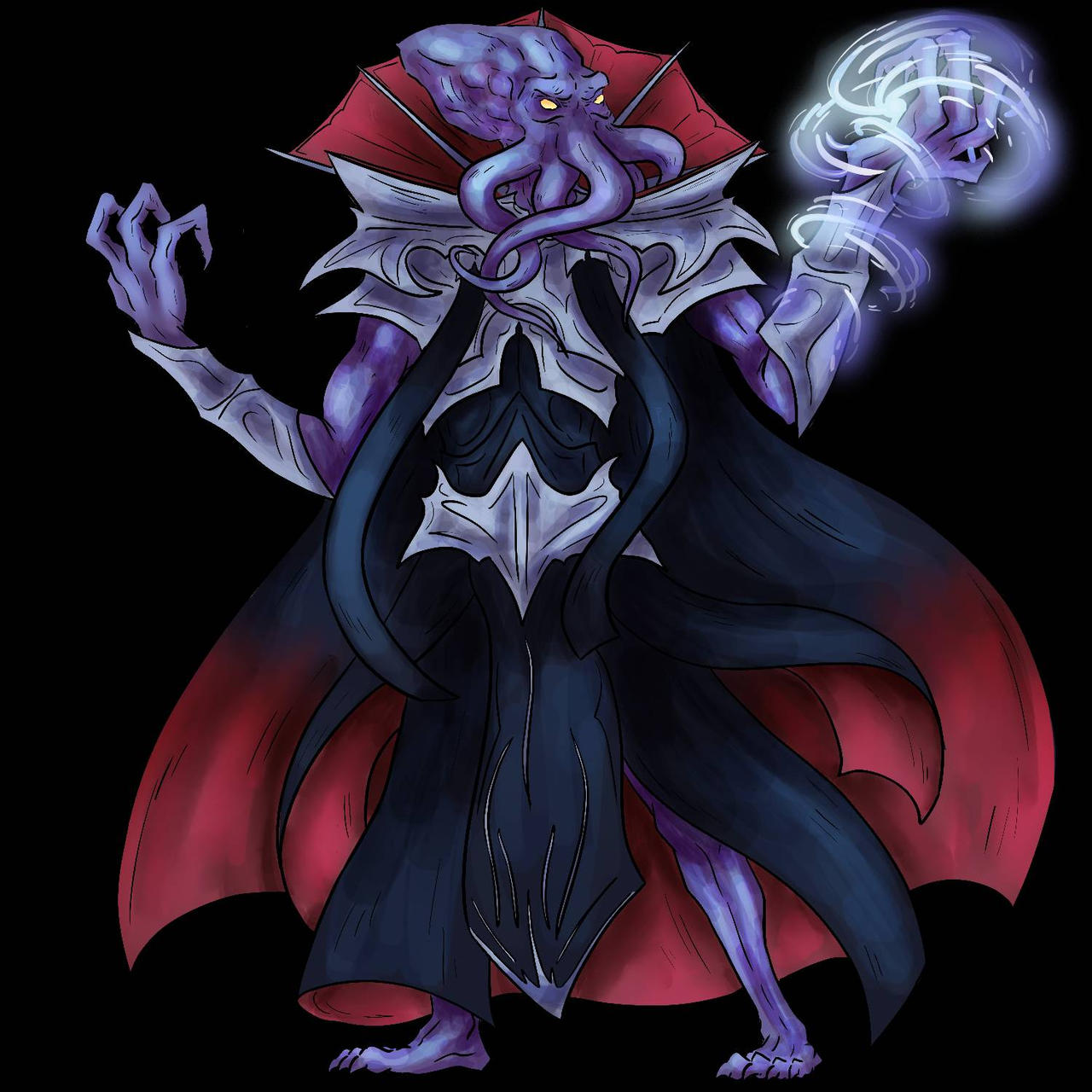 Illithid Mind Flayer Token By RebouDnDArt On DeviantArt illithid-mind-flayer-token-by-reboudndart-on-deviantart