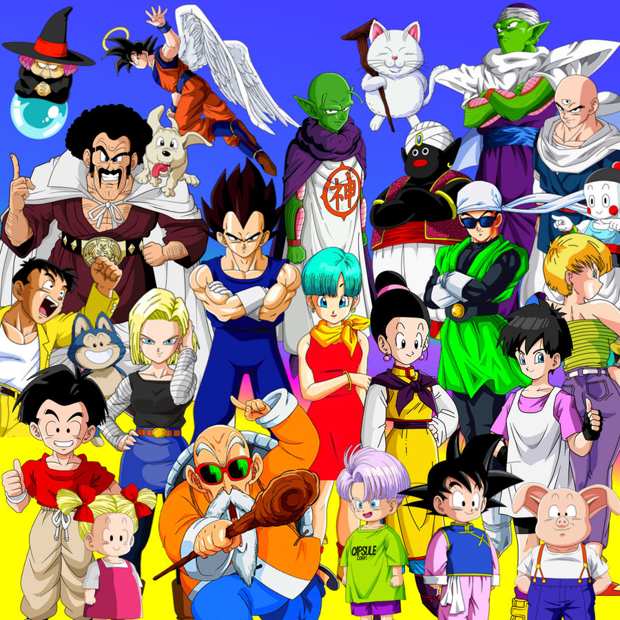 Dragon Ball Characters Mix Wallpaper by DBZWallpapers on DeviantArt