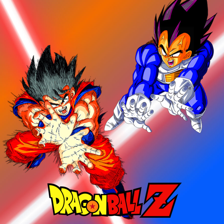 Wallpaper DBZ-Fight Goku vs Vegeta (2) by MajinArtBook on DeviantArt