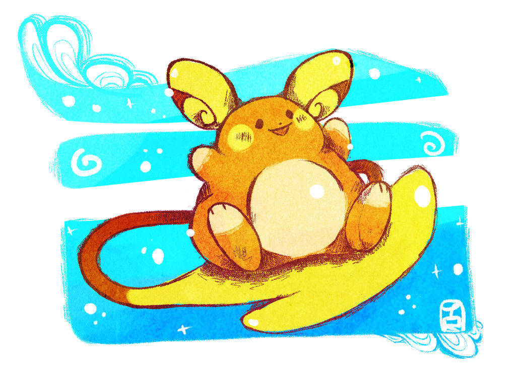 Aloha Ryeahchu Alolan Raichu! by Teatime-Rabbit on DeviantArt