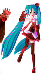 Chicken Fan Miku