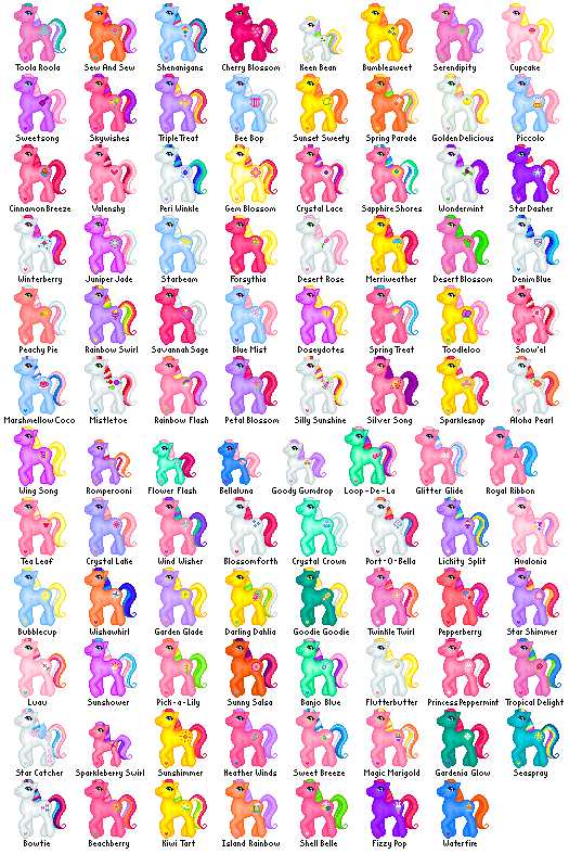 Pixel Dolls: 2004 G3 Ponies