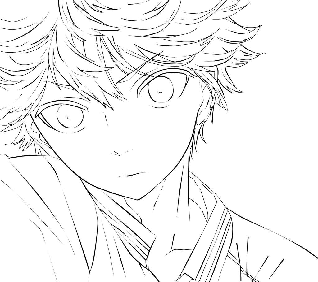 lineart Hinata Shouyo. by phxblr on DeviantArt