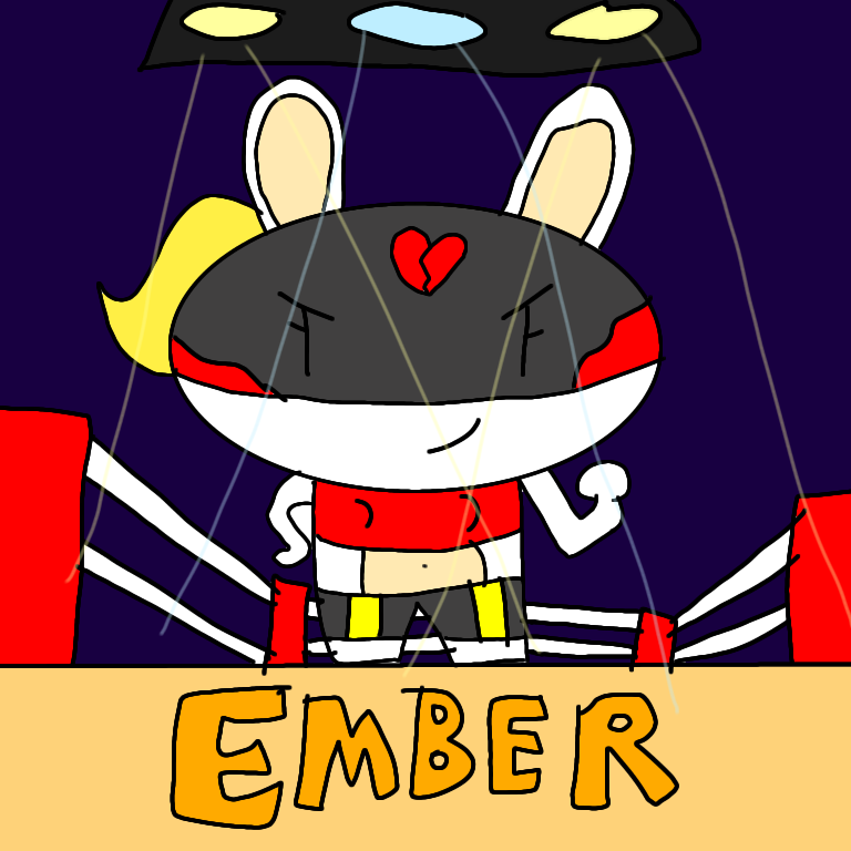 Female Masked Rabbid Rabbids Character New OC! Ember the female fighter rabbid by arcadeBit579 on DeviantArt