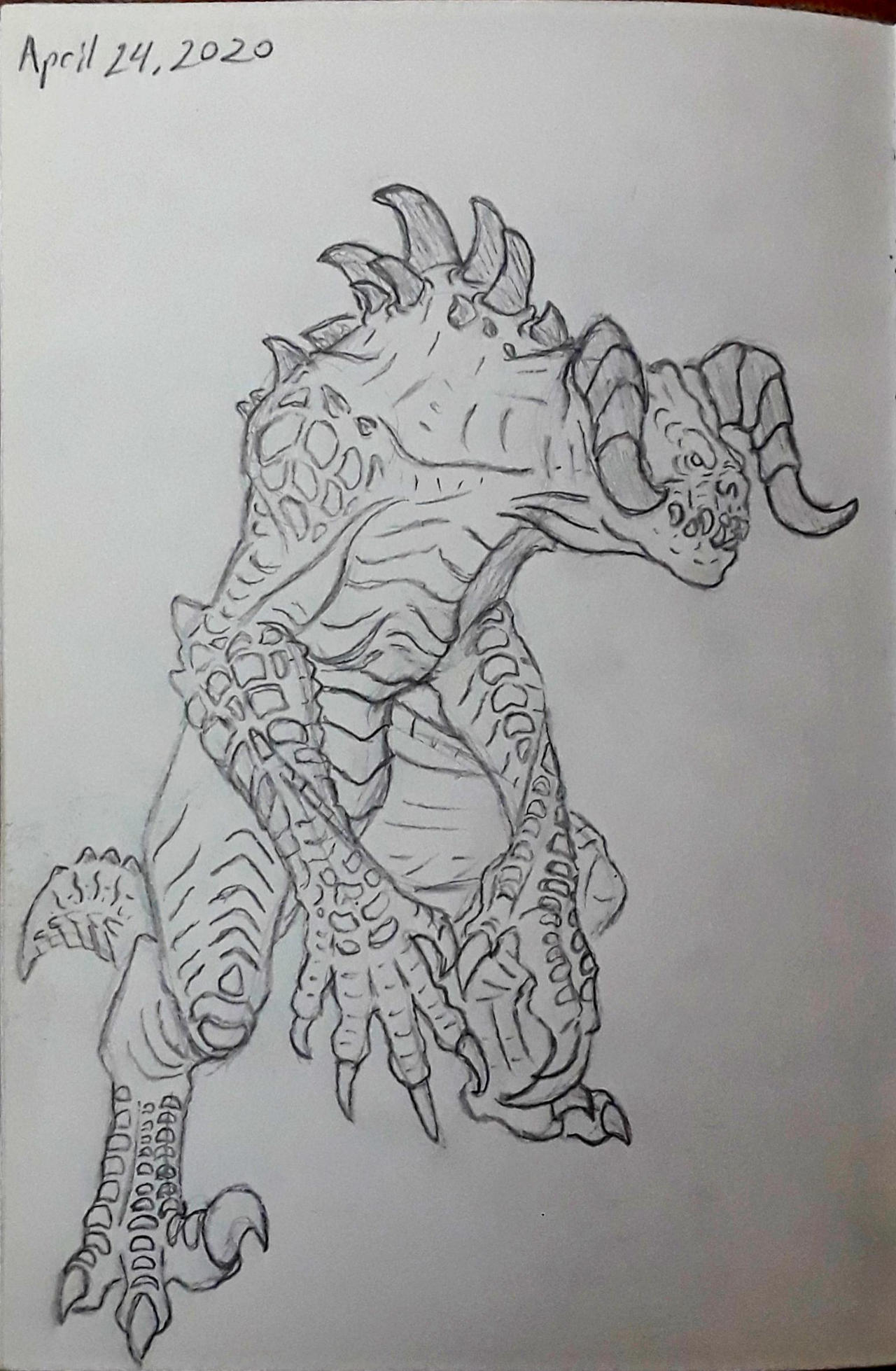 Deathclaw Inflation Deviantart Deathclaw by firemen45boy on DeviantArt