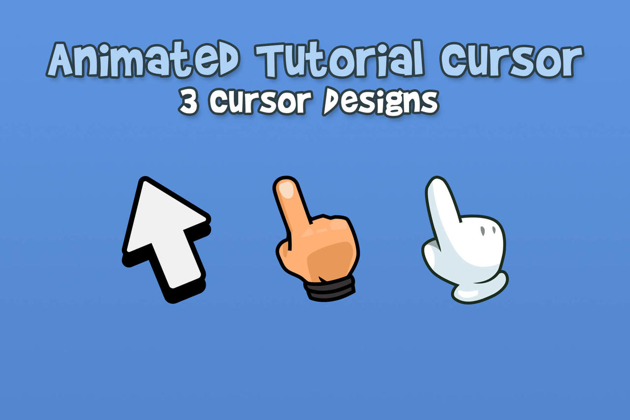 Learn Cursor Cartoon Animated Tutorial Cursor Asset Pack by CraftPix on DeviantArt