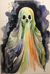 Watercolor Ghost