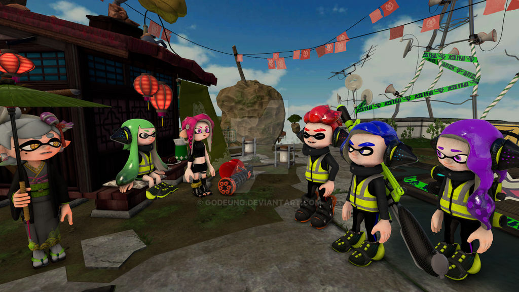 (SFM/splatoon) after Meeting K Gray Inkling by Godeung on DeviantArt