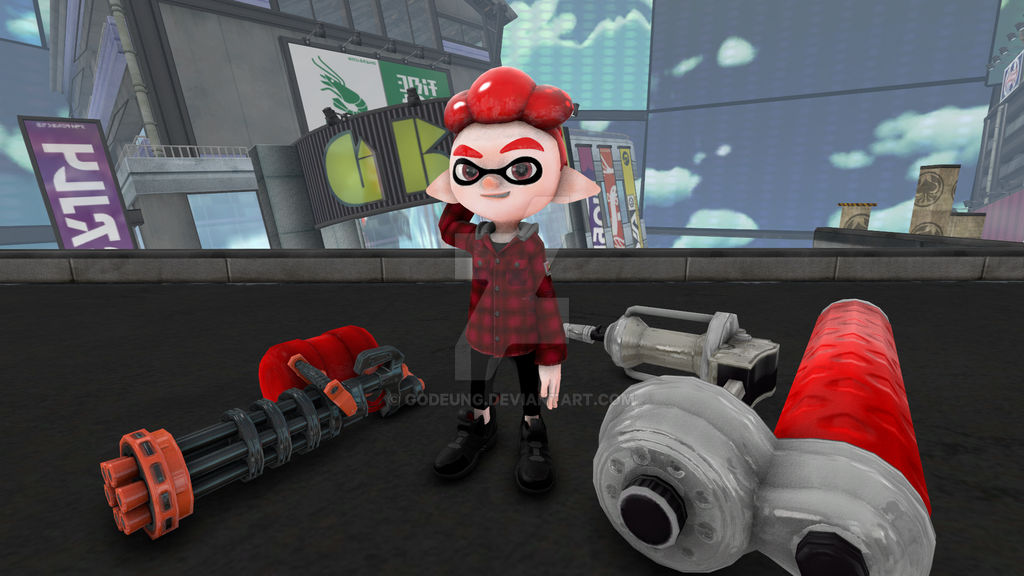 (SFM / Splatoon) Ryger Red Inkling by Godeung on DeviantArt