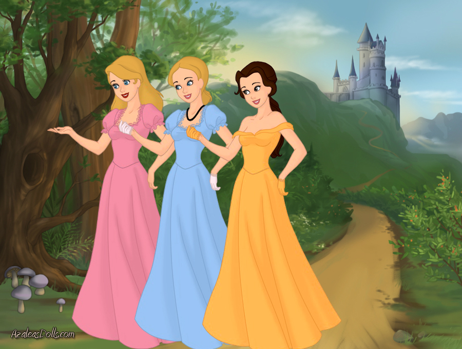 Three Princess The Three Disney Princesses by PadmeSkywalker24 on DeviantArt