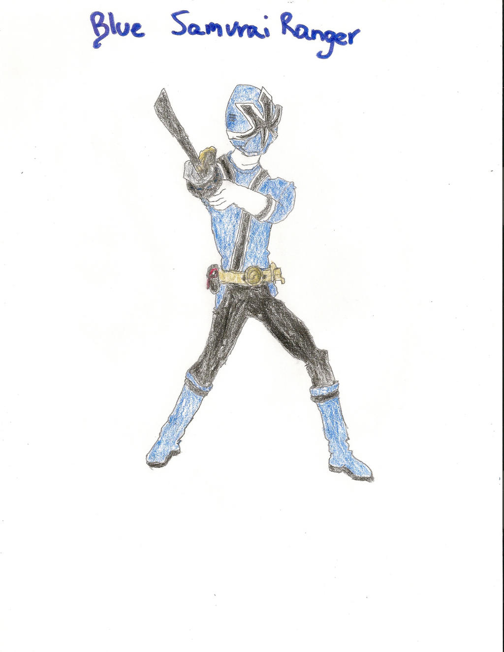 Blue Ranger Weapons Deviantart Blue Samurai Ranger by PadmeSkywalker24 on DeviantArt