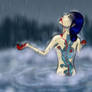 Blood stains wash away