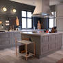 Blender ArchViz - Grey Kitchen